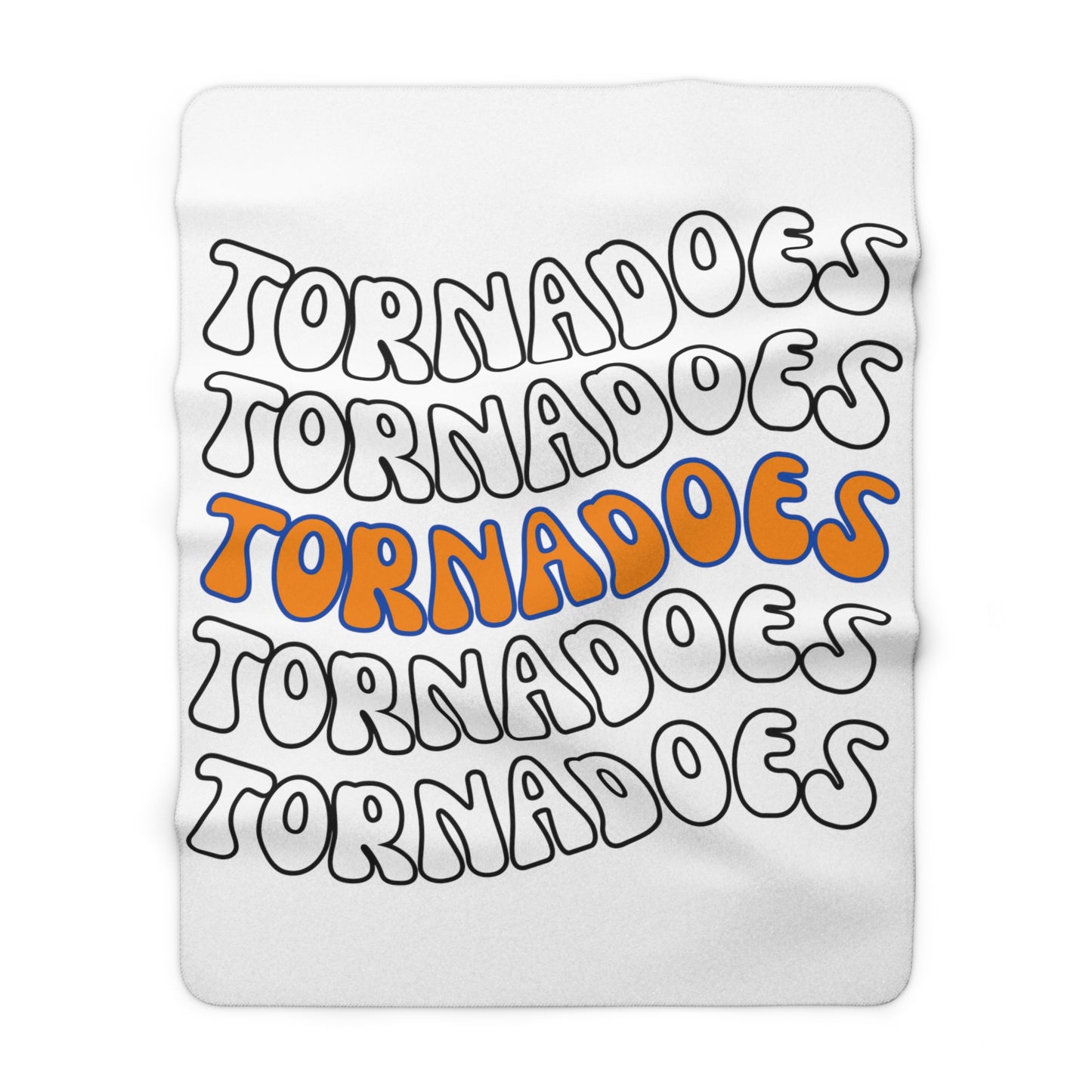 Tornadoes Repeat Sherpa Fleece Blanket