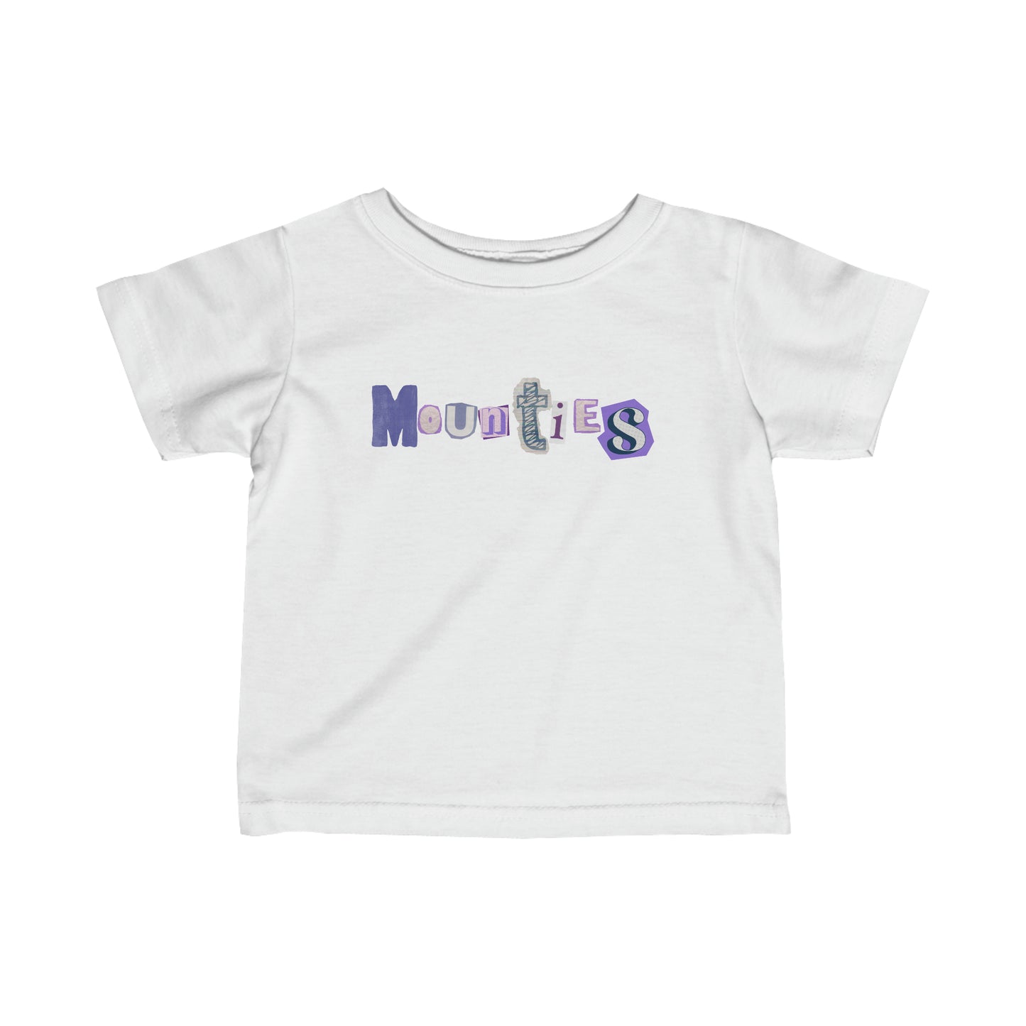 Mountie Ransom Letter Infant Fine Jersey Tee