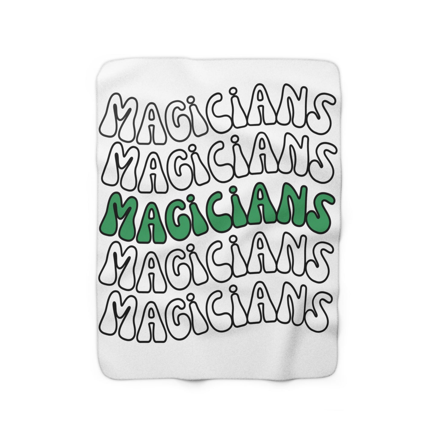 Magician Repeat Sherpa Fleece Blanket