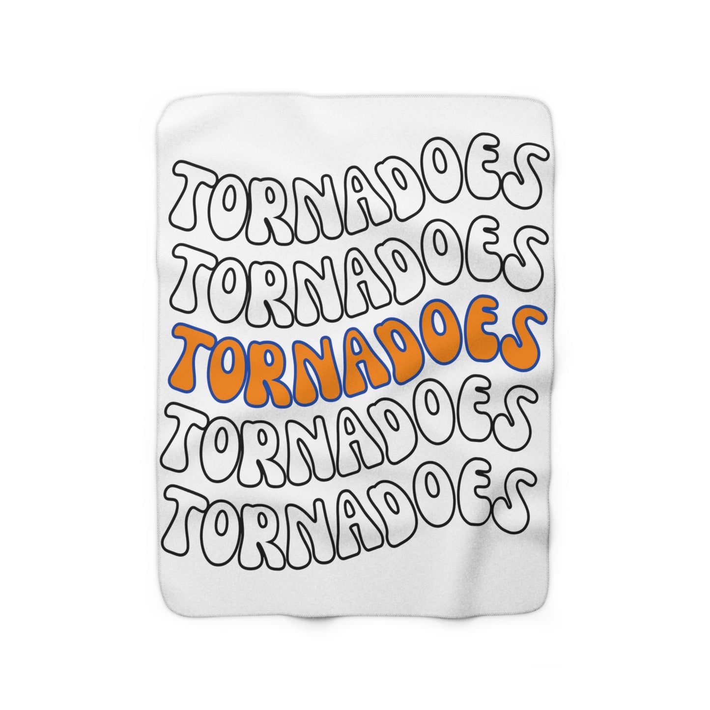 Tornadoes Repeat Sherpa Fleece Blanket