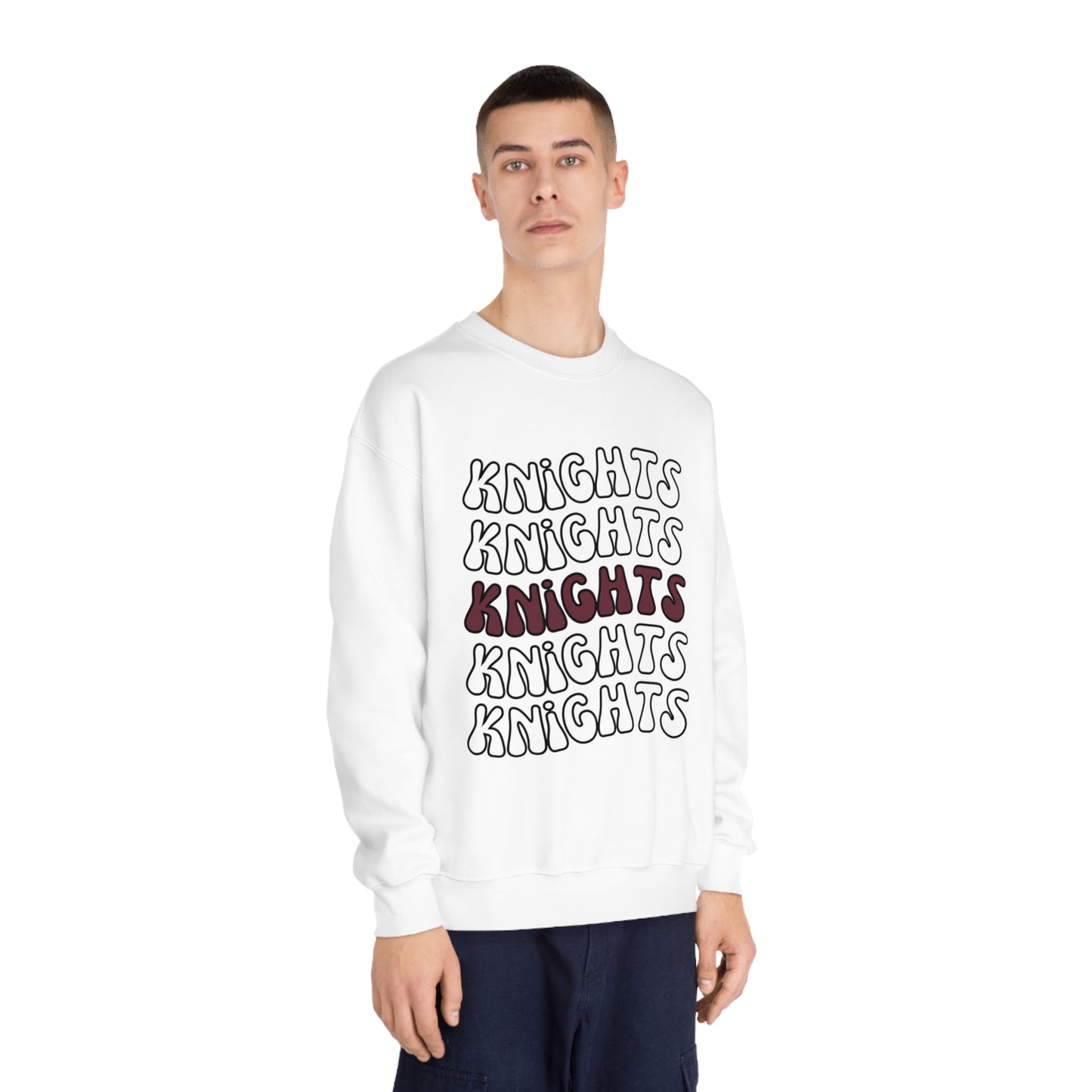 Knights Repeat Unisex DryBlend® Crewneck Sweatshirt