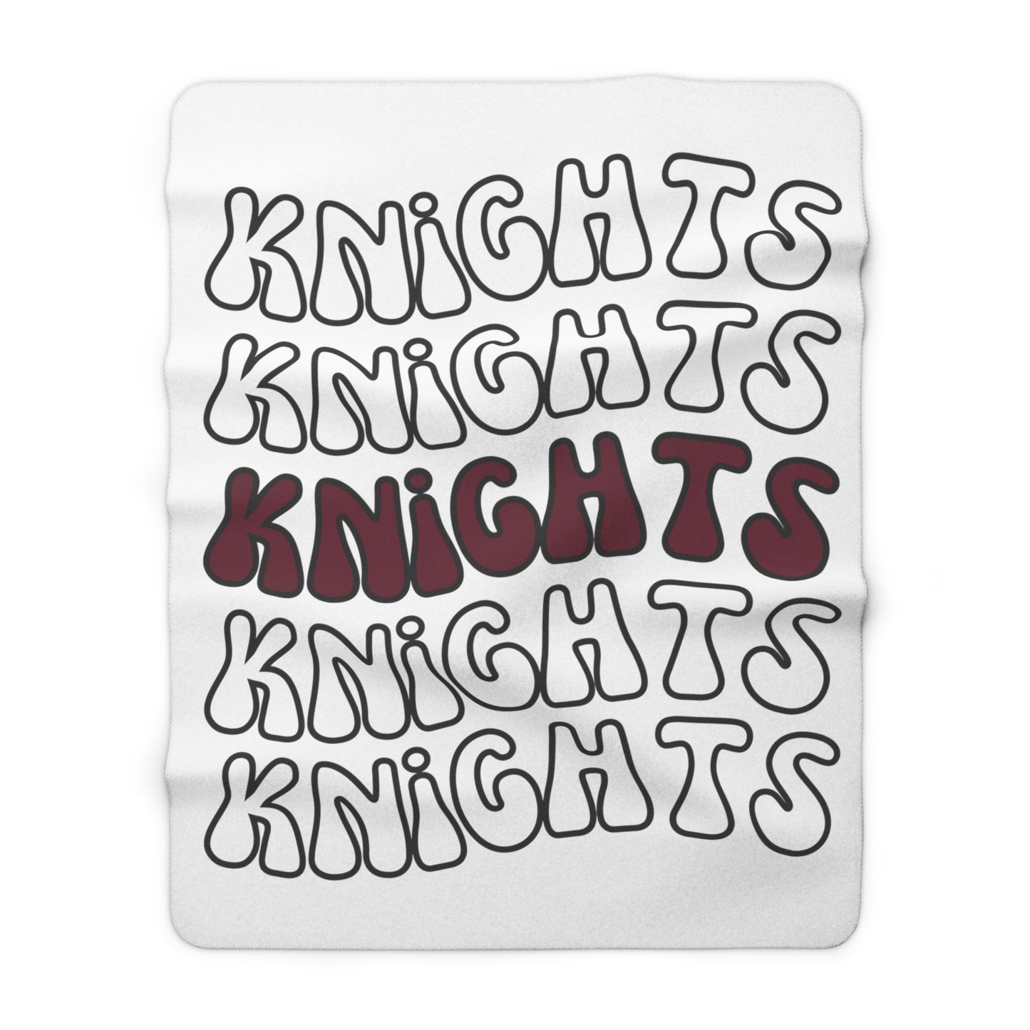 Knights Repeat Sherpa Fleece Blanket