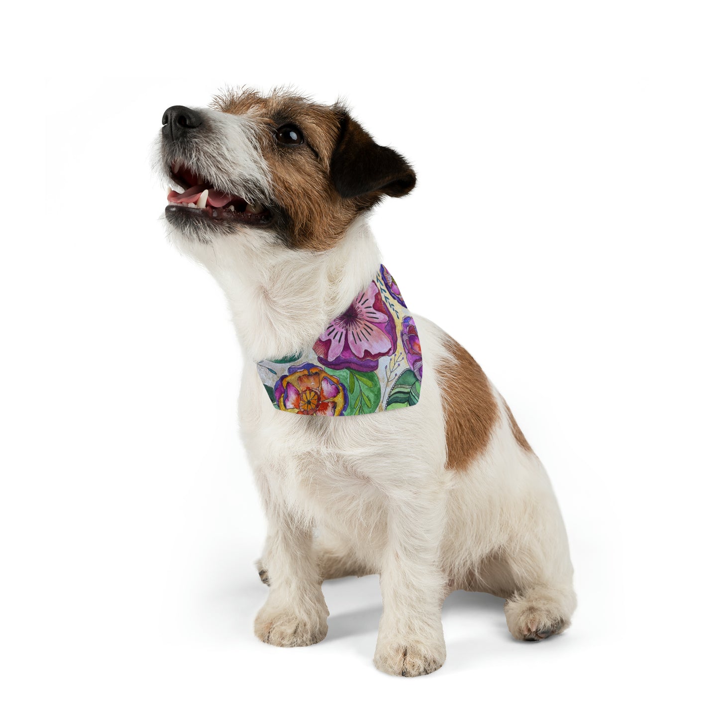 I Hope Your Day Blossoms! Pet Bandana Collar