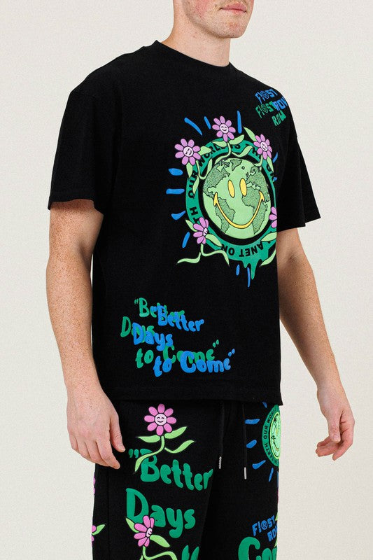 FLOWER GRAPHIC TEE