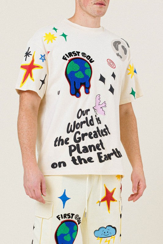 EARTH GRAPHIC TEE