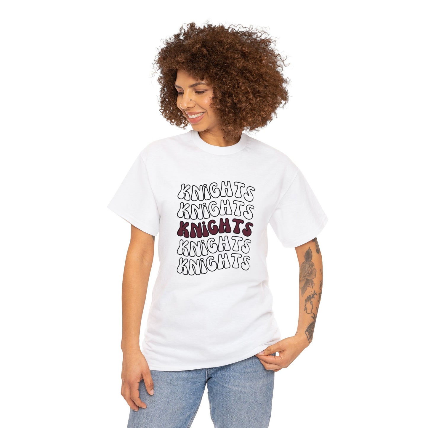 Knights Repeat Unisex Heavy Cotton Tee