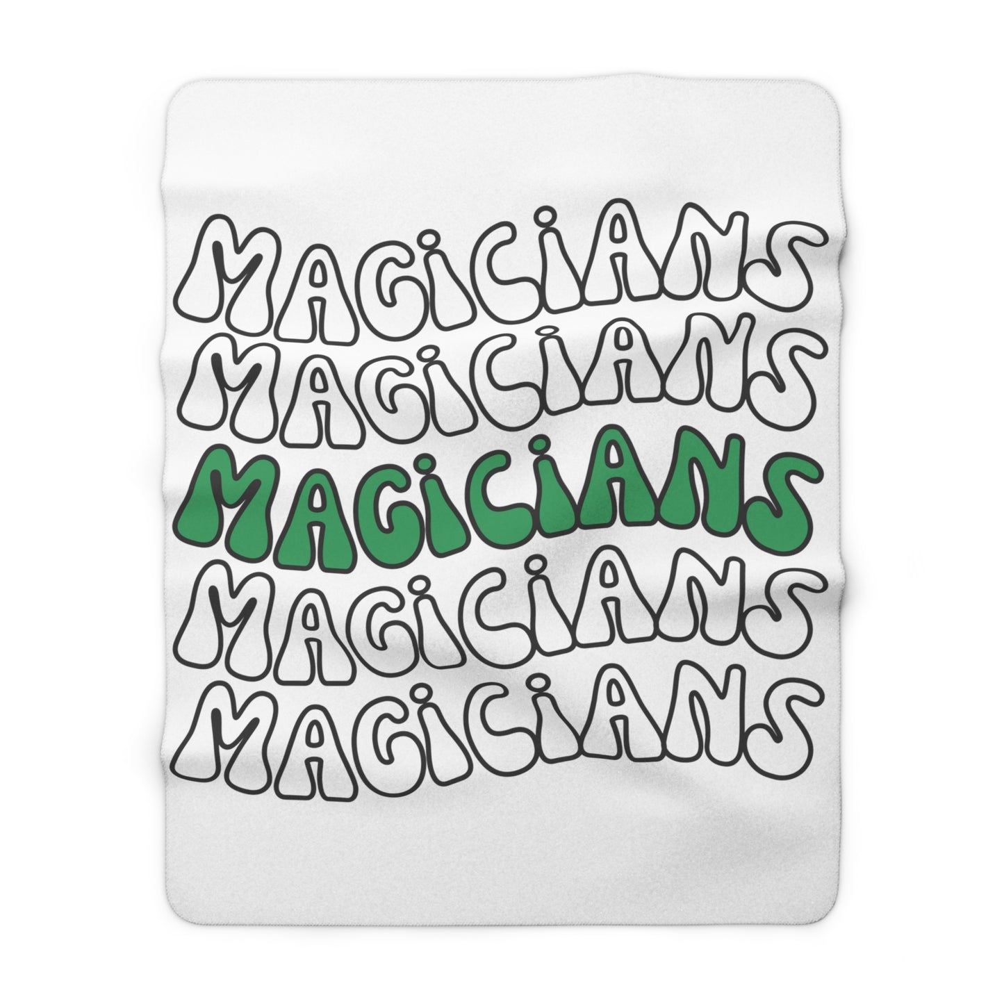 Magician Repeat Sherpa Fleece Blanket