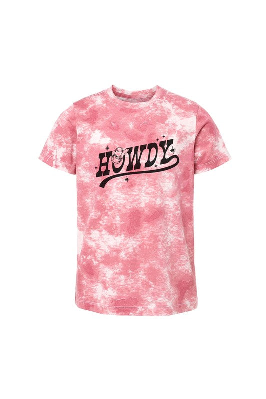 Kid's Howdy Western Tie dye T-shirt-Boys