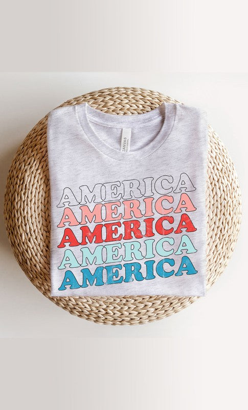 Retro America Repeat Graphic Tee