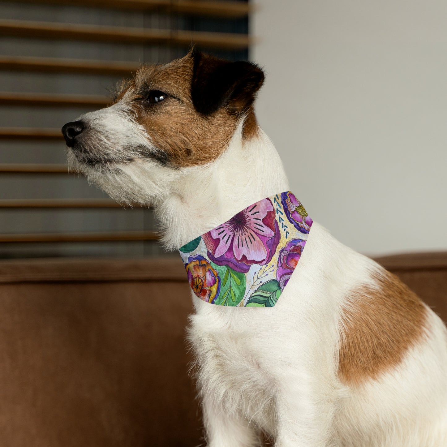 I Hope Your Day Blossoms! Pet Bandana Collar