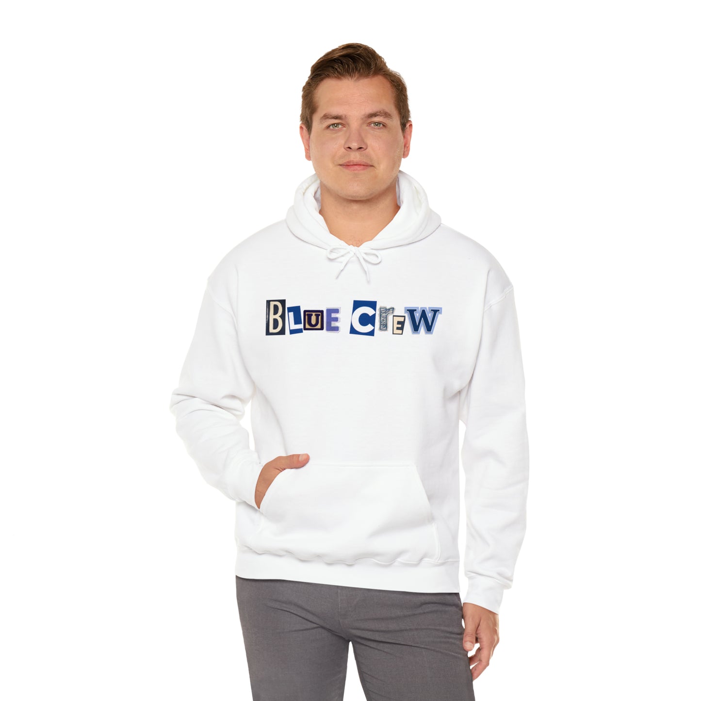 Mynderse Blue Crew Ransom Letters Unisex Heavy Blend™ Hooded Sweatshirt