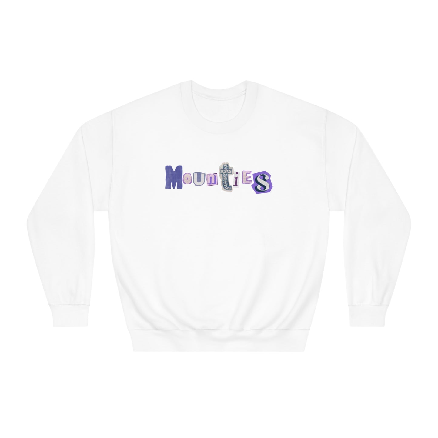 Mountie Ransom Letter Unisex DryBlend® Crewneck Sweatshirt