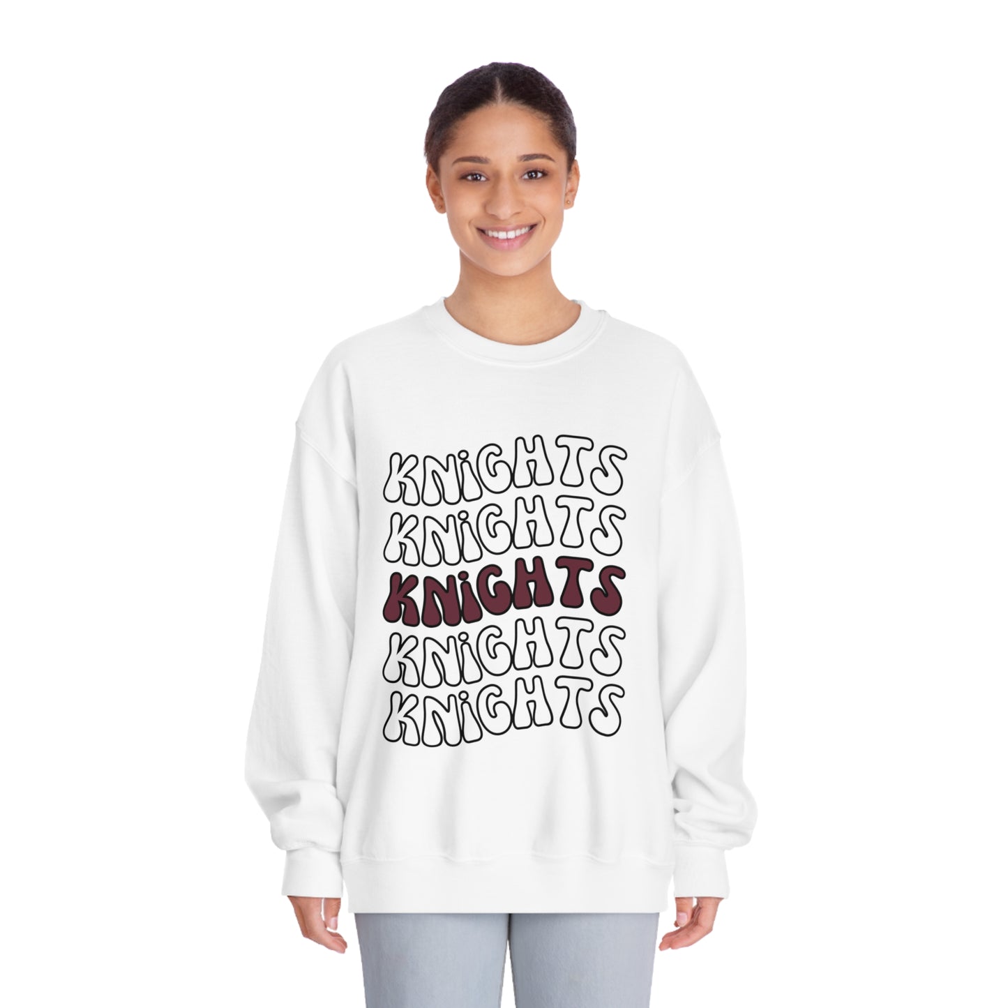 Knights Repeat Unisex DryBlend® Crewneck Sweatshirt