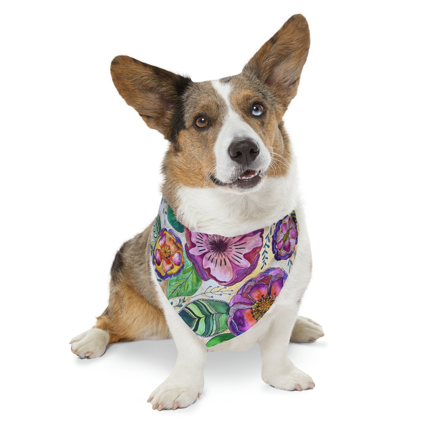 I Hope Your Day Blossoms! Pet Bandana Collar