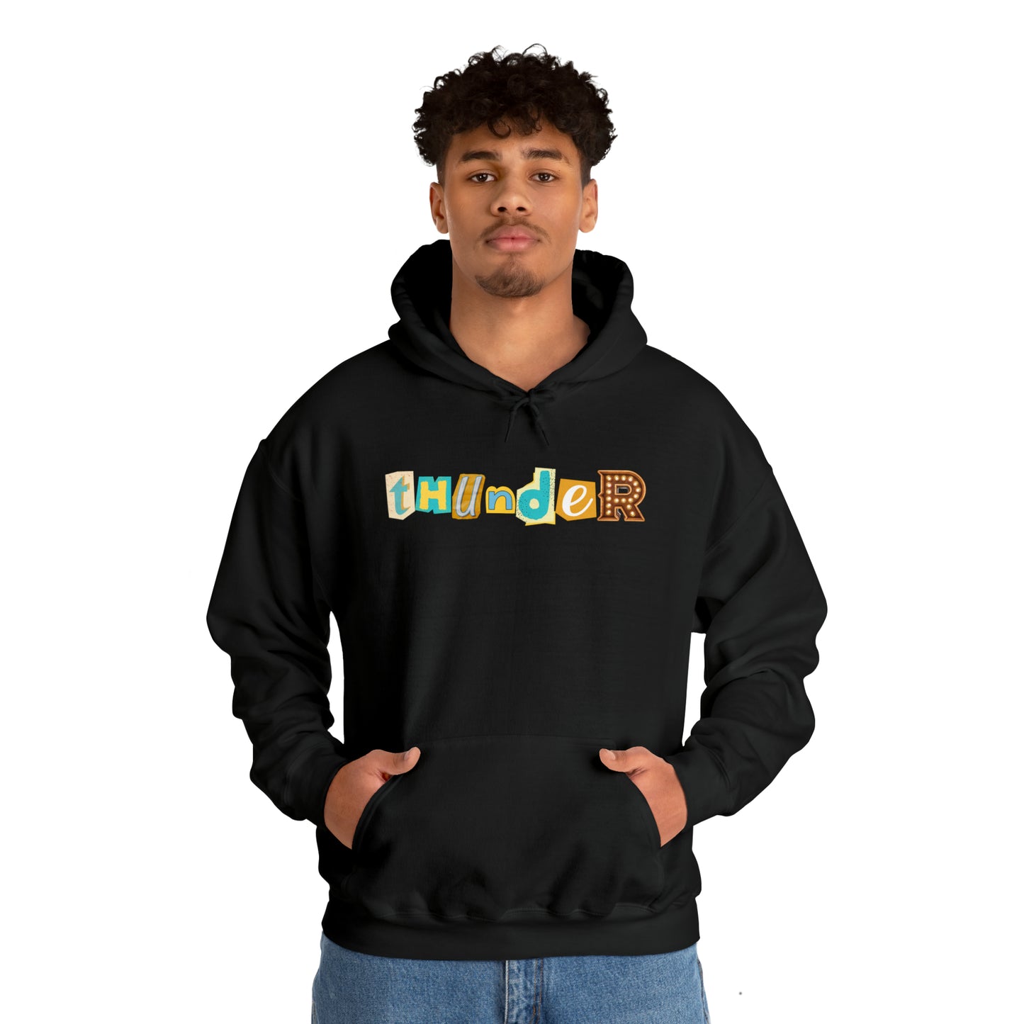 Thunder Ransom Letter Unisex Heavy Blend™ Hooded Sweatshirt