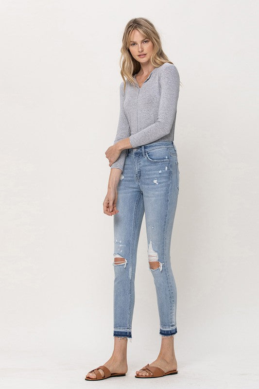 MID RISE CROP SKINNY