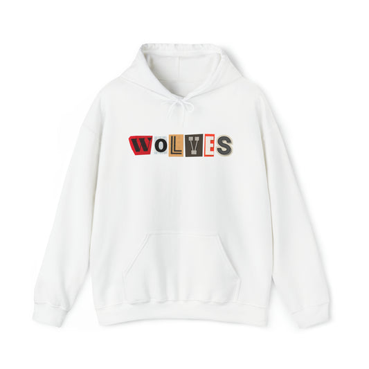 Wolves Ransom Letter Unisex Heavy Blend™ Hooded Sweatshirt