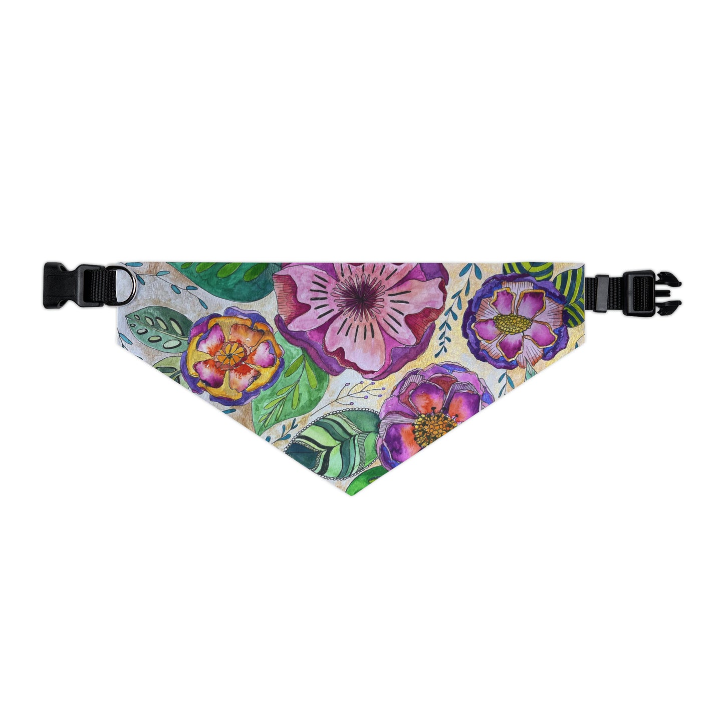 I Hope Your Day Blossoms! Pet Bandana Collar