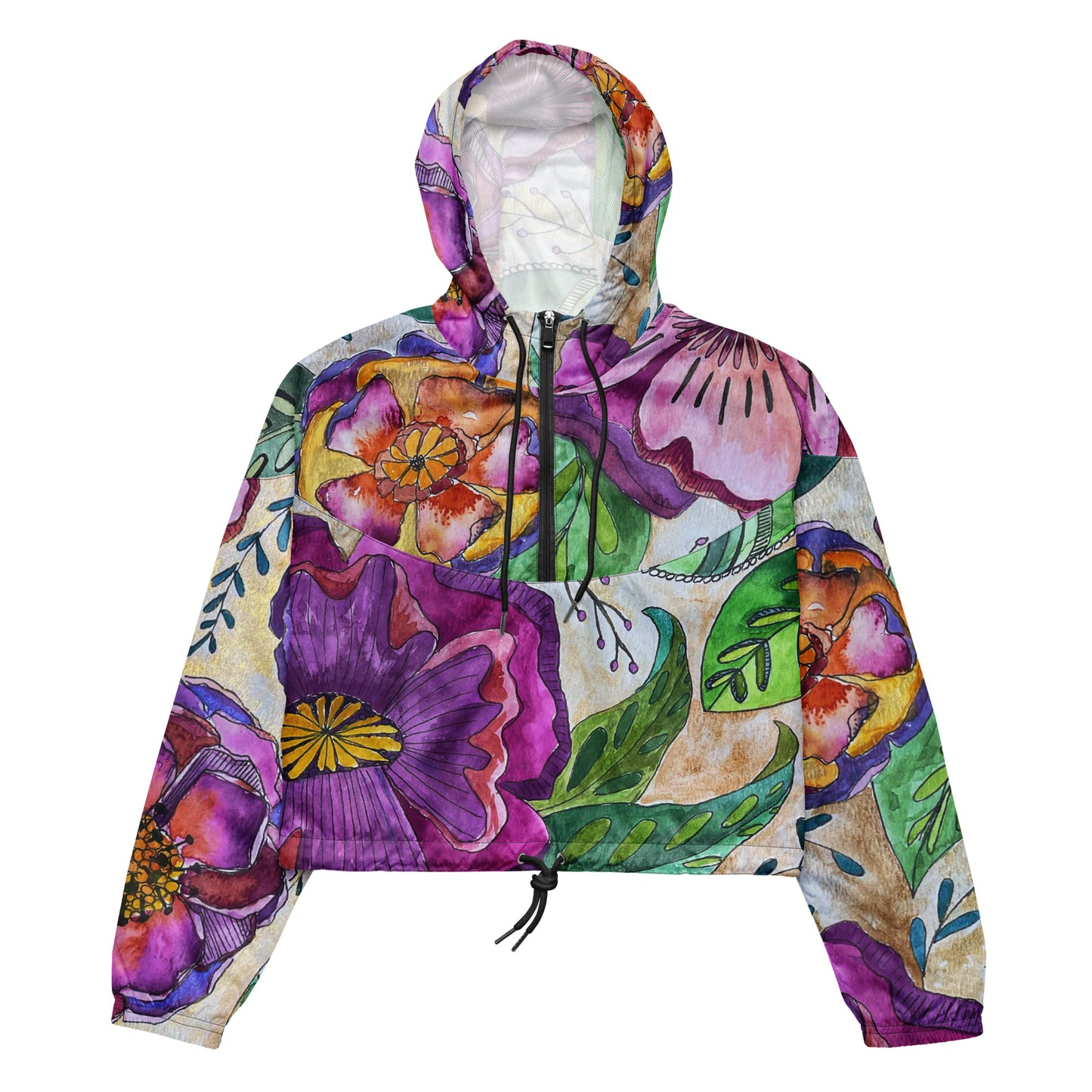 I hope your day blooms! Women’s cropped windbreaker