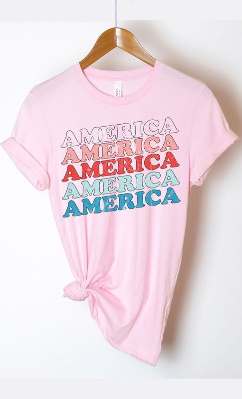 Retro America Repeat Graphic Tee