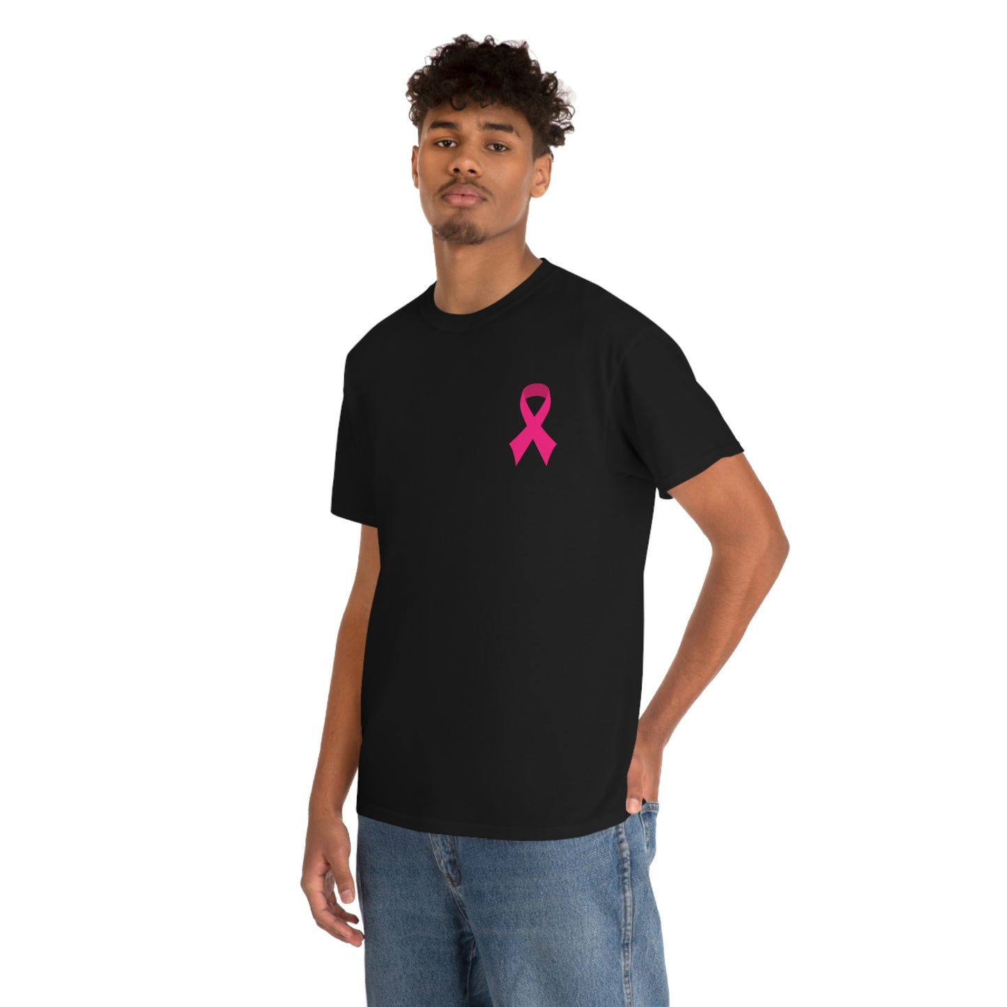 Think Pink, Live Strong Unisex Heavy Cotton Tee