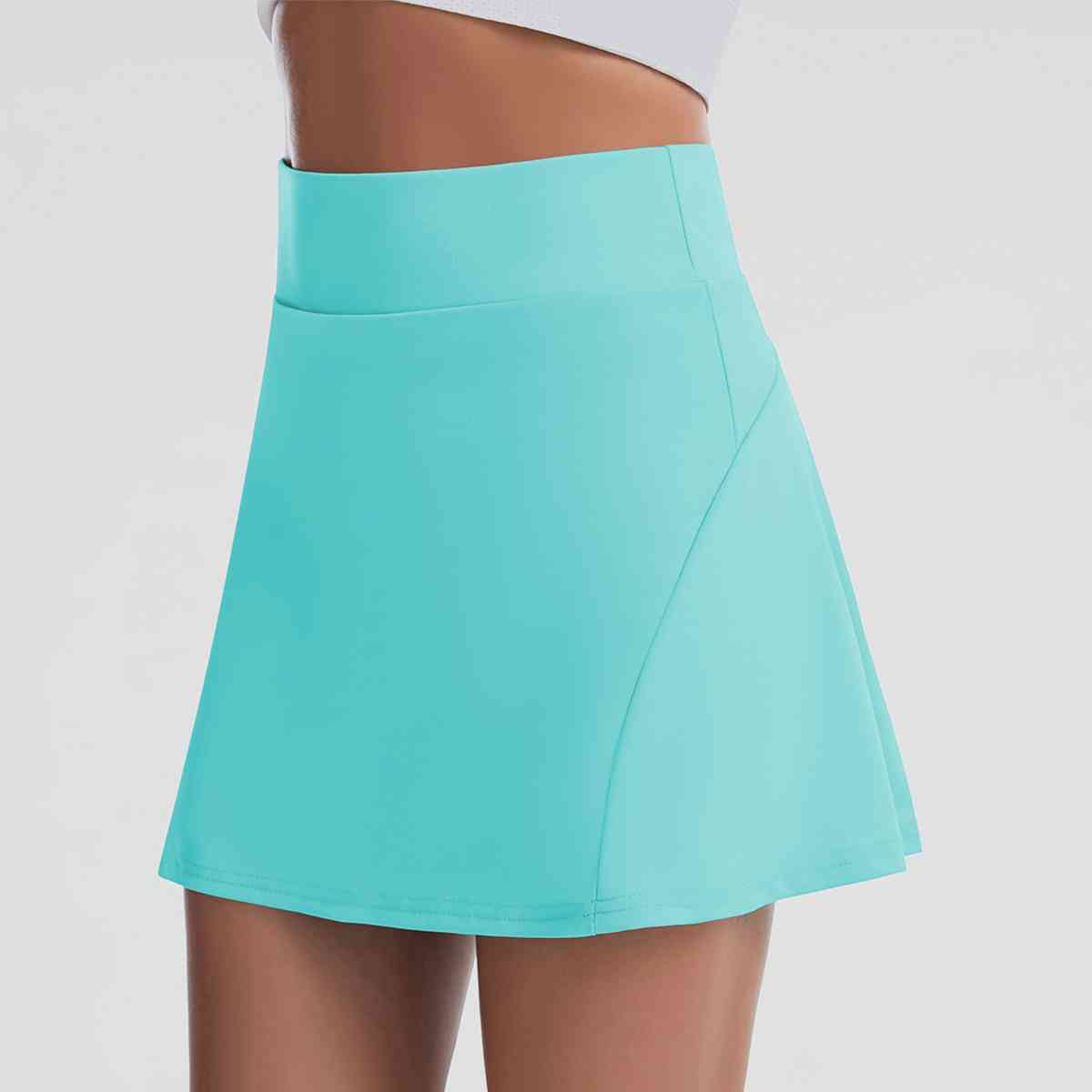 Wide Waistband Sports Skort