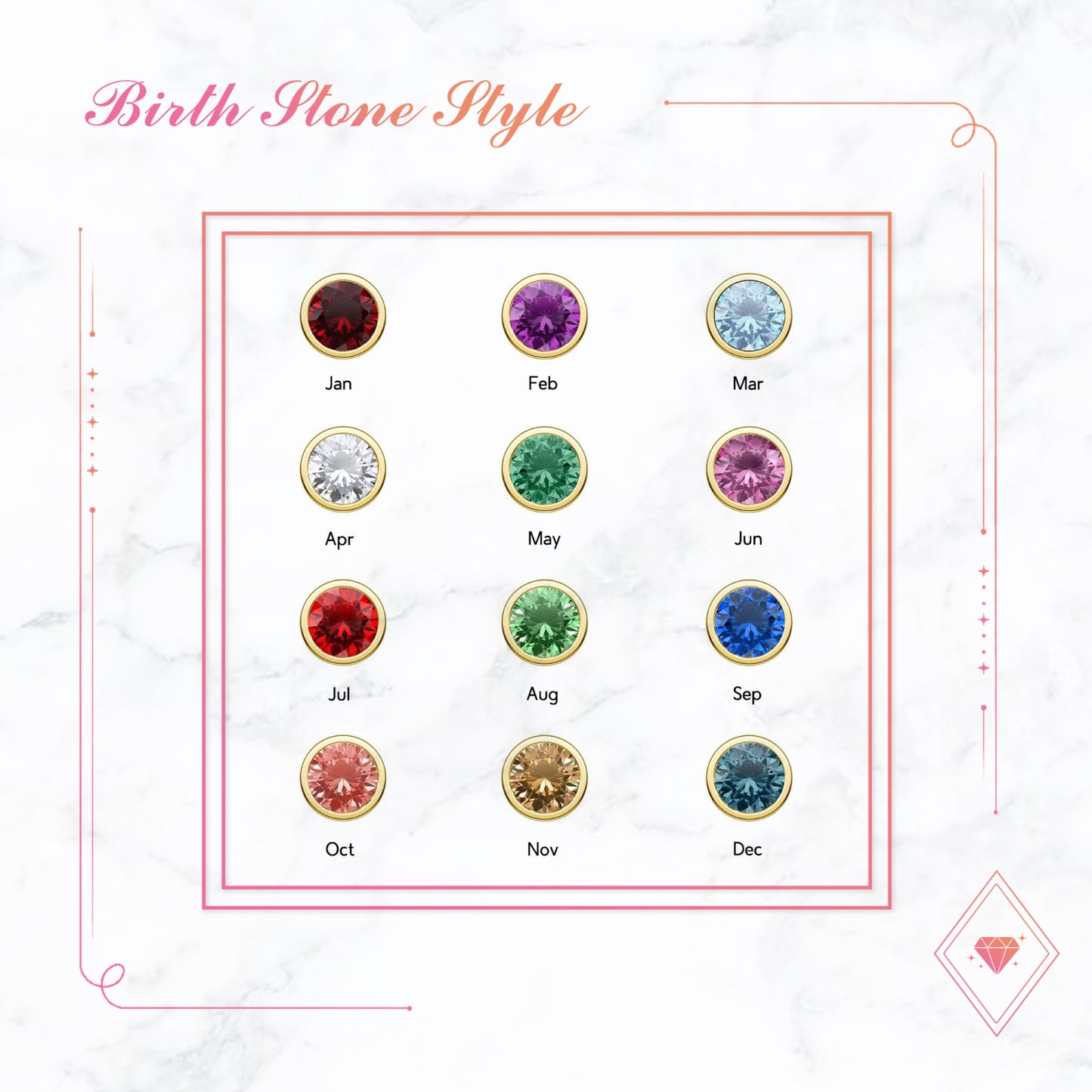 Personalised Birthstone Jewellery