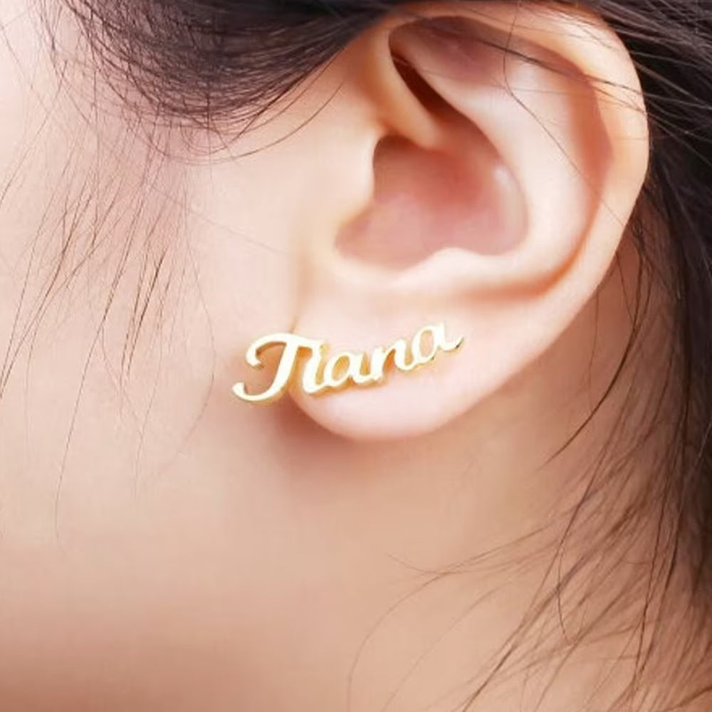 Name Stud Earrings