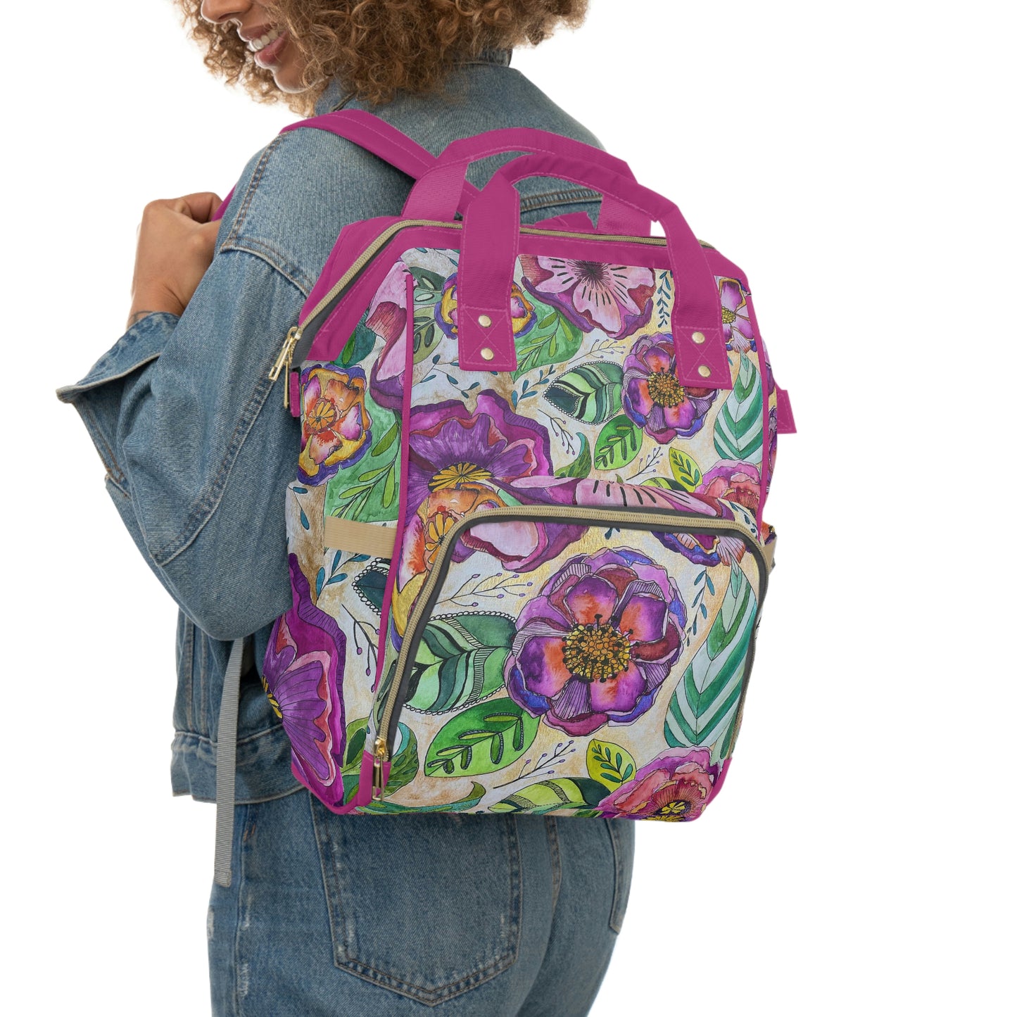 I hope your day blossoms! Multifunctional Diaper Backpack