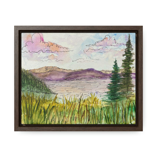 Every Lake Has A Story To Tell Gallery Canvas Wraps, Horizontal Frame