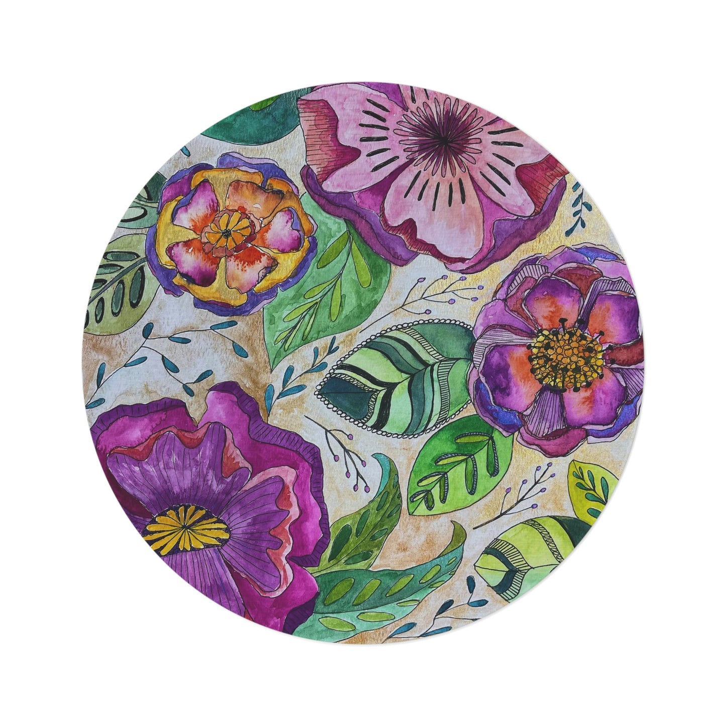 I hope your day blossoms! Round Rug