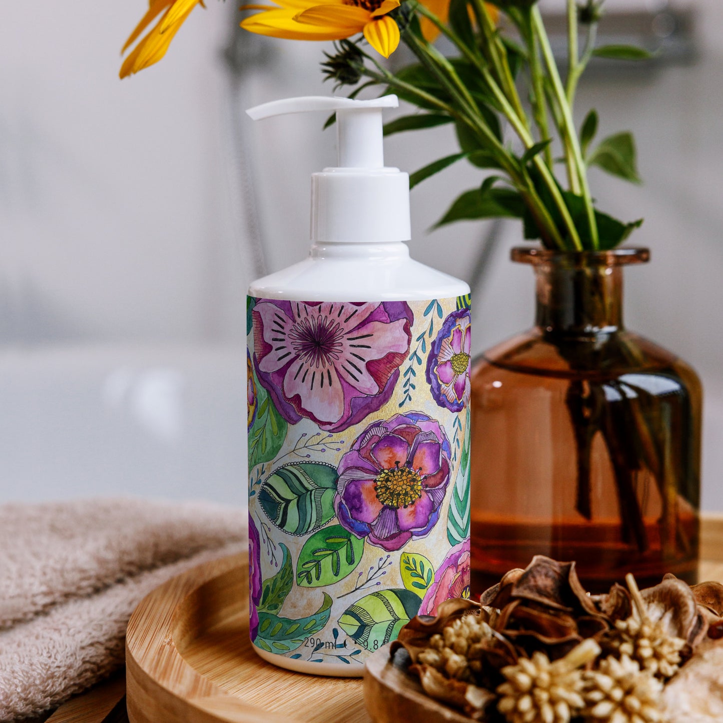 I hope your day blossoms! Floral hand & body lotion