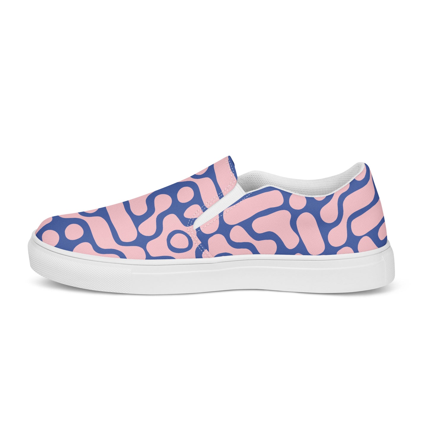 Think Pink, Blue-tiful Women’s slip-on canvas shoes