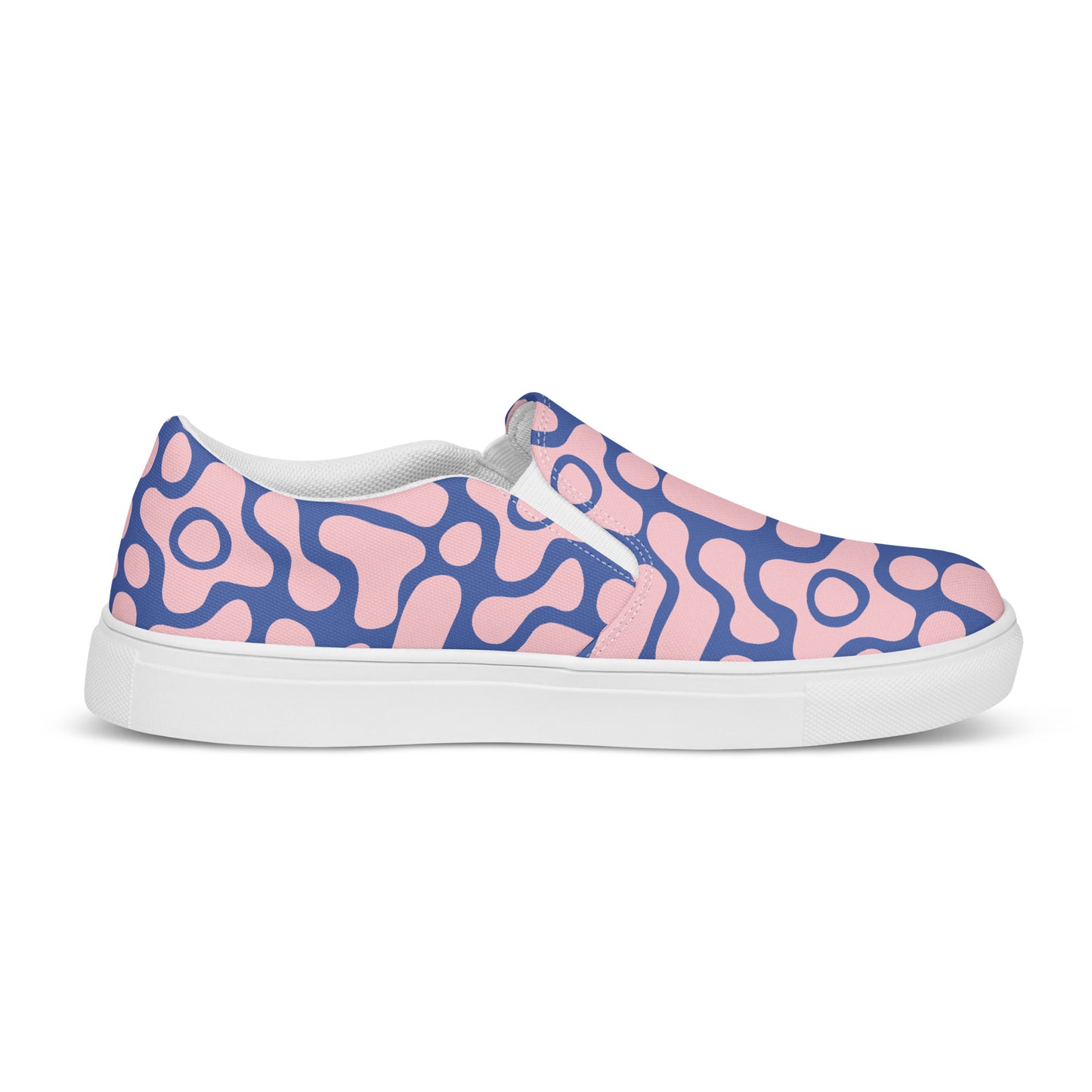 Think Pink, Blue-tiful Women’s slip-on canvas shoes